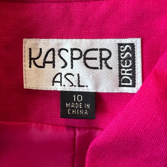 Kasper Women's Bright Pink Short Sleeve Blazer - Picture 5 of 5